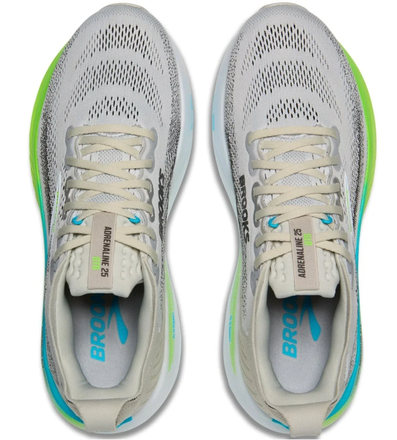 BROOKS ADRENALINE GTS 25 OYSTER GREEN GECKO BLUE MEN'S - Image 4