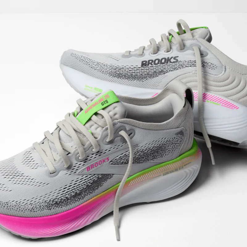 BROOKS ADRENALINE GTS 25 OYSTER PINK GREEN WOMEN'S - Image 9