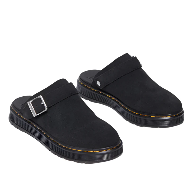 Dr Martens Brookline Mule Black Bronx Suede - Image 2