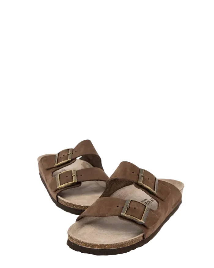 GENUINS HAWAII NUBUCK SANDAL DARK BROWN - Image 4