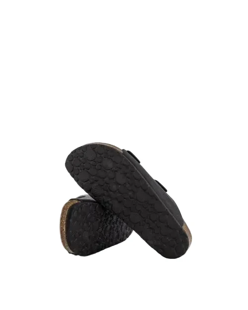 GENUINS HAWAII OILED LEATHER SANDAL BLACK - Image 6
