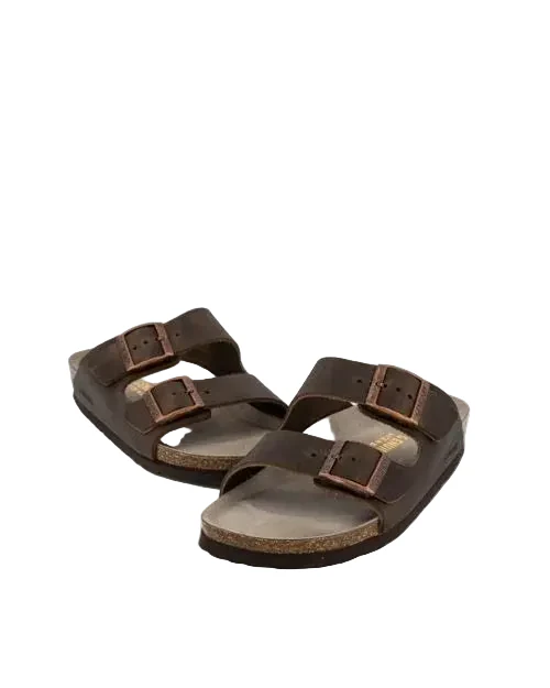 GENUINS HAWAII OILED LEATHER SANDAL BROWN - Image 5