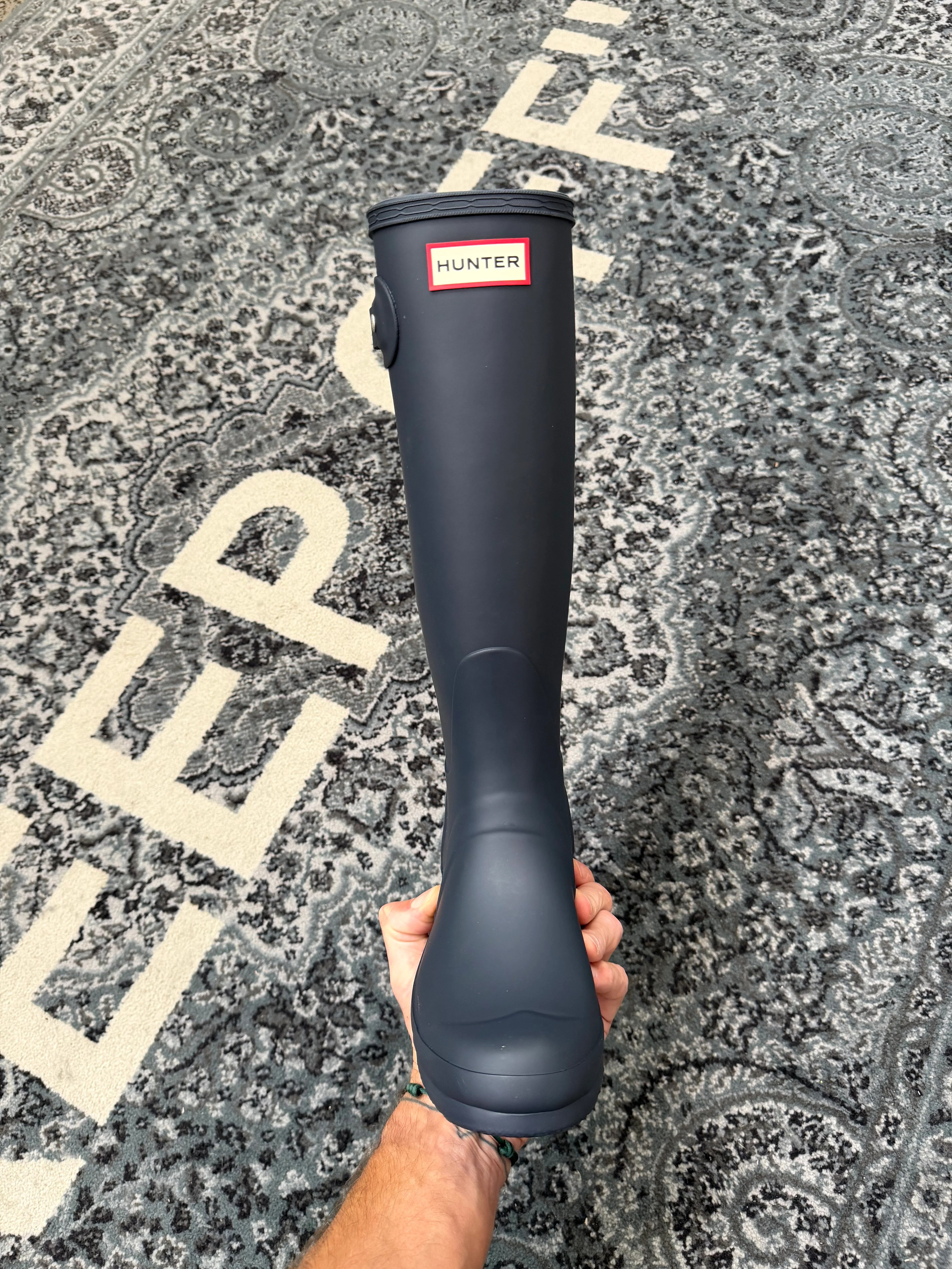 HUNTER ORIGINALS TALL BOOT NAVY WOMEN'S - Image 3