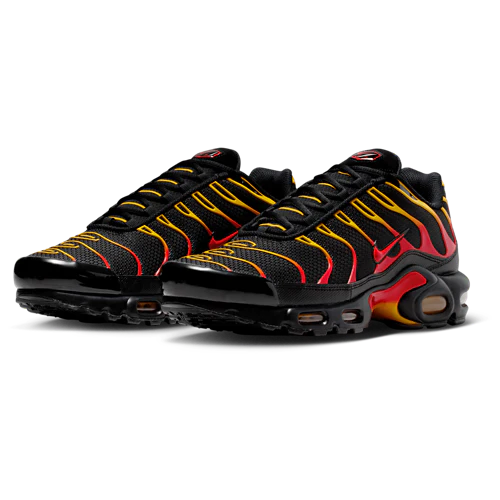 Nike Air Max Plus Tuned 1 Black University Gold Red - Image 2