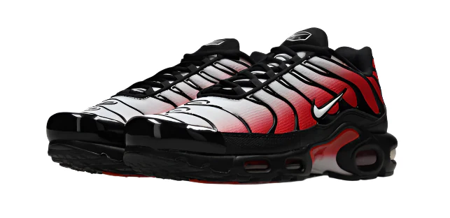 Nike Air Max Plus Tuned 1 Pure Platinum University Red Black White - Image 3