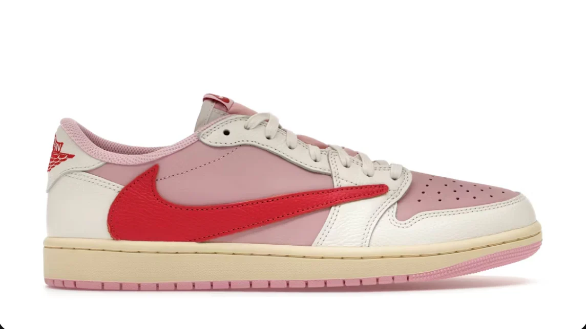 Nike Jordan 1 Retro Low OG SP Travis Scott Sail Tropical Pink