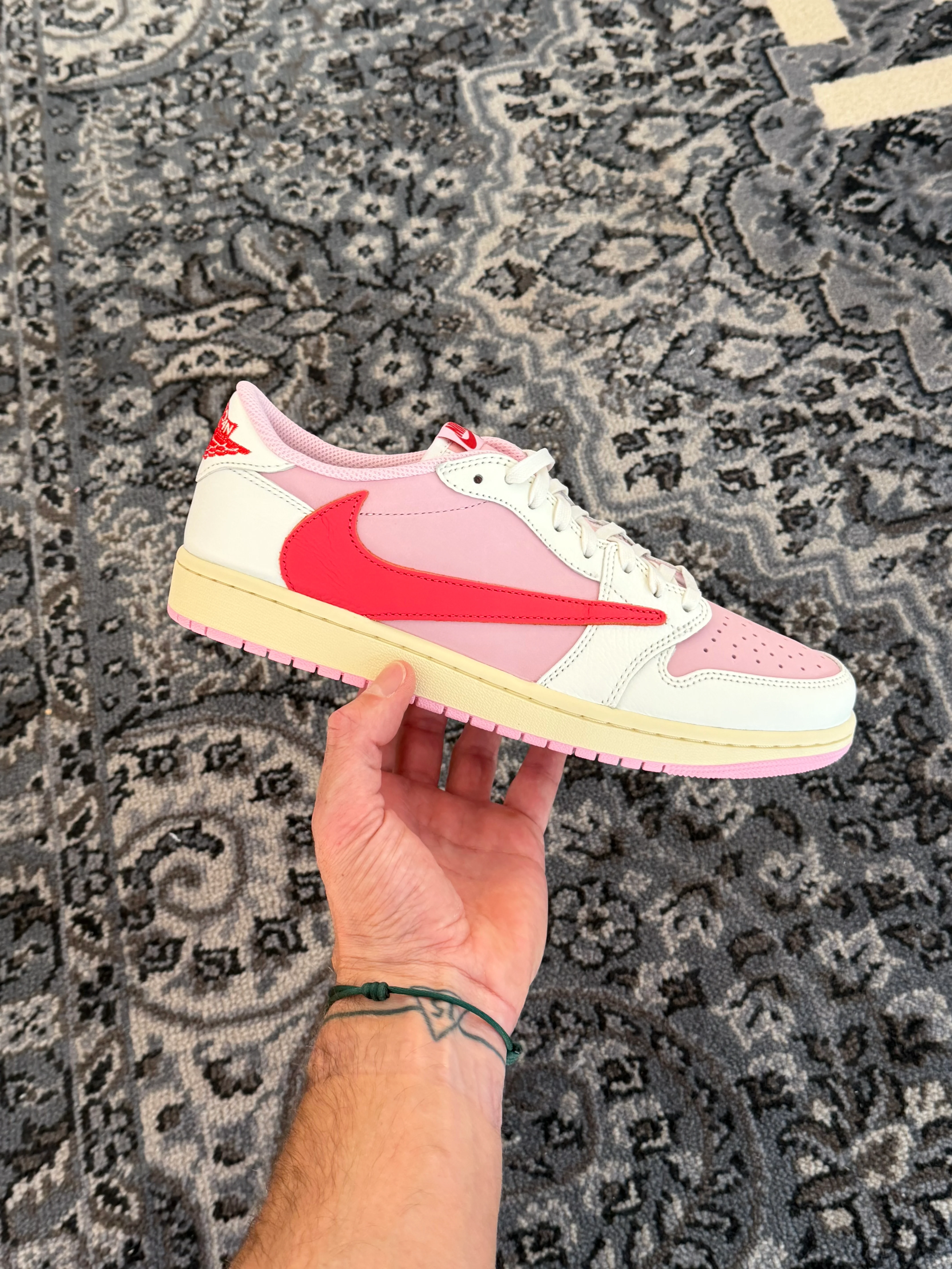 Nike Jordan 1 Retro Low OG SP Travis Scott Sail Tropical Pink - Image 2