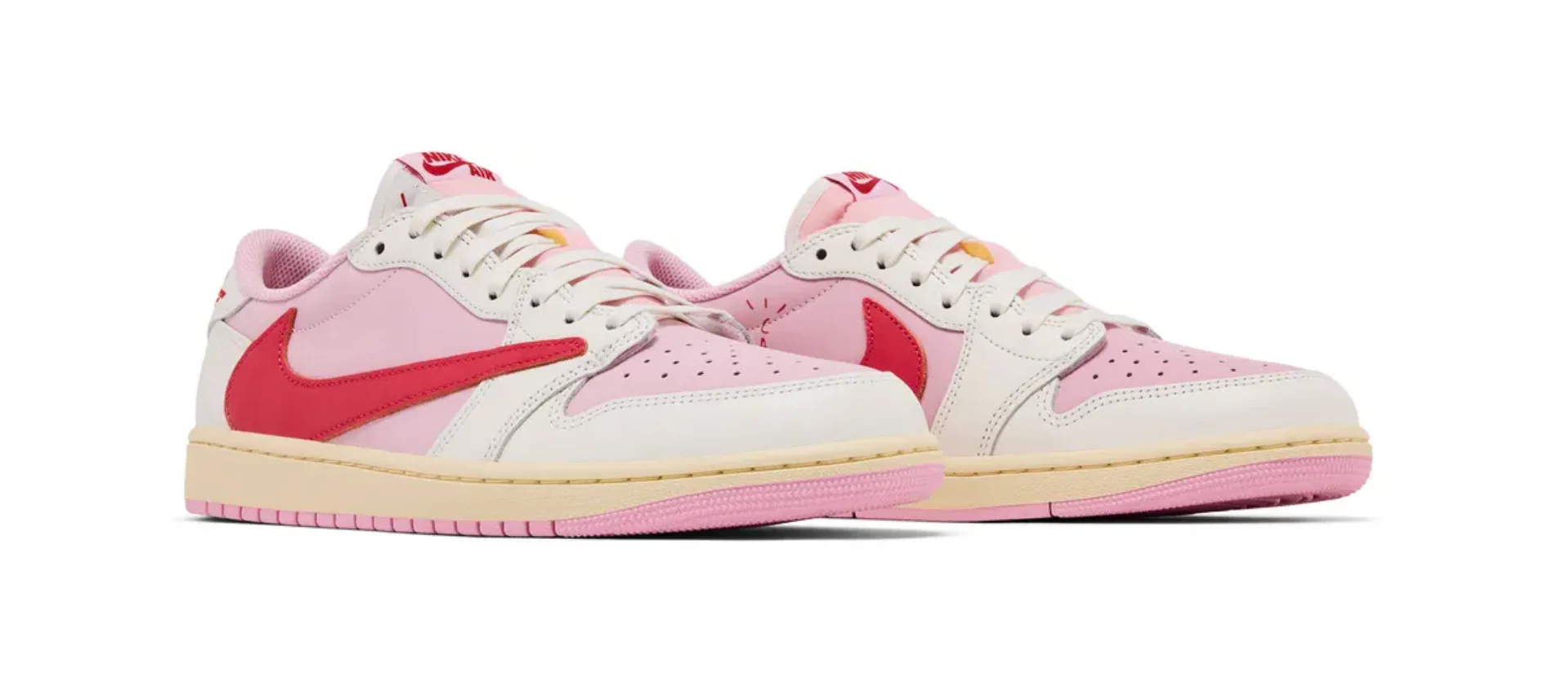 Nike Jordan 1 Retro Low OG SP Travis Scott Sail Tropical Pink - Image 6