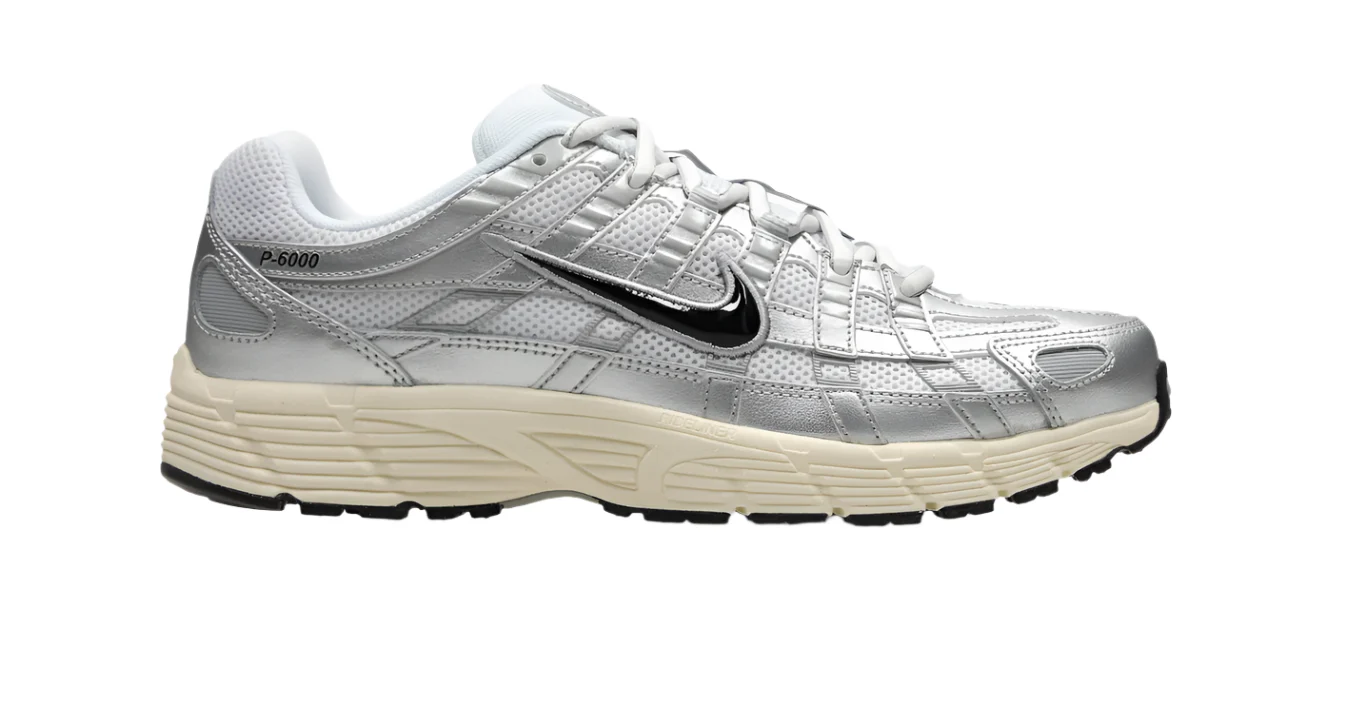 Nike P-6000 Metallic Flat Silver