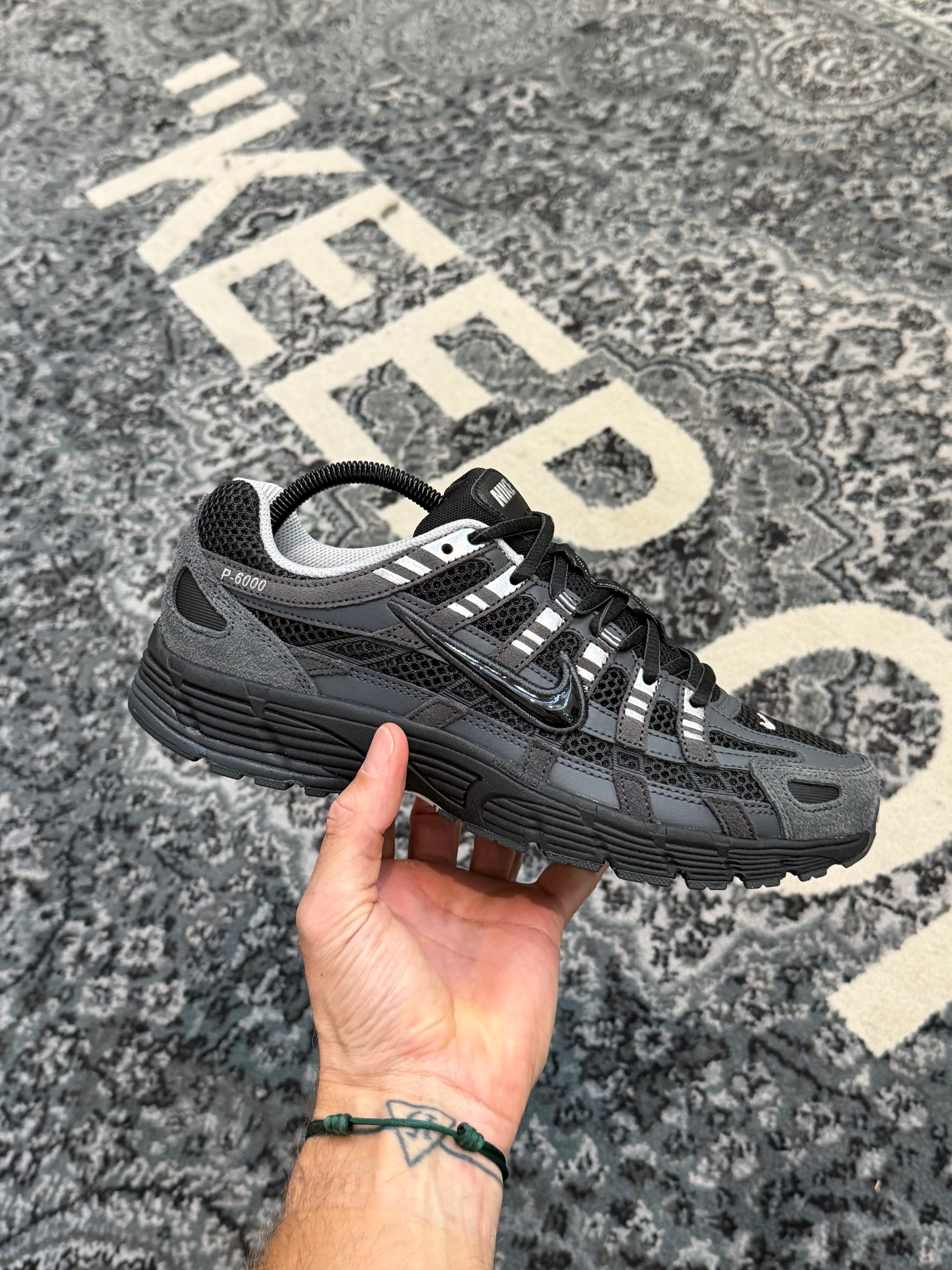 Nike P-6000 Suede Anthracite Metallic Silver - Image 2