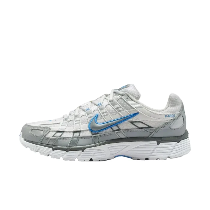 Nike P-6000 White Metallic Silver Blue - Image 3