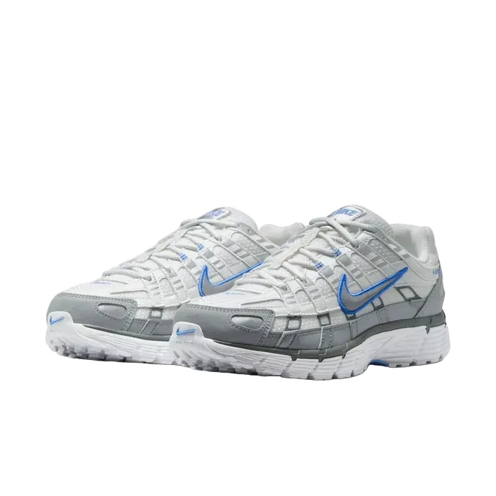 Nike P-6000 White Metallic Silver Blue - Image 5