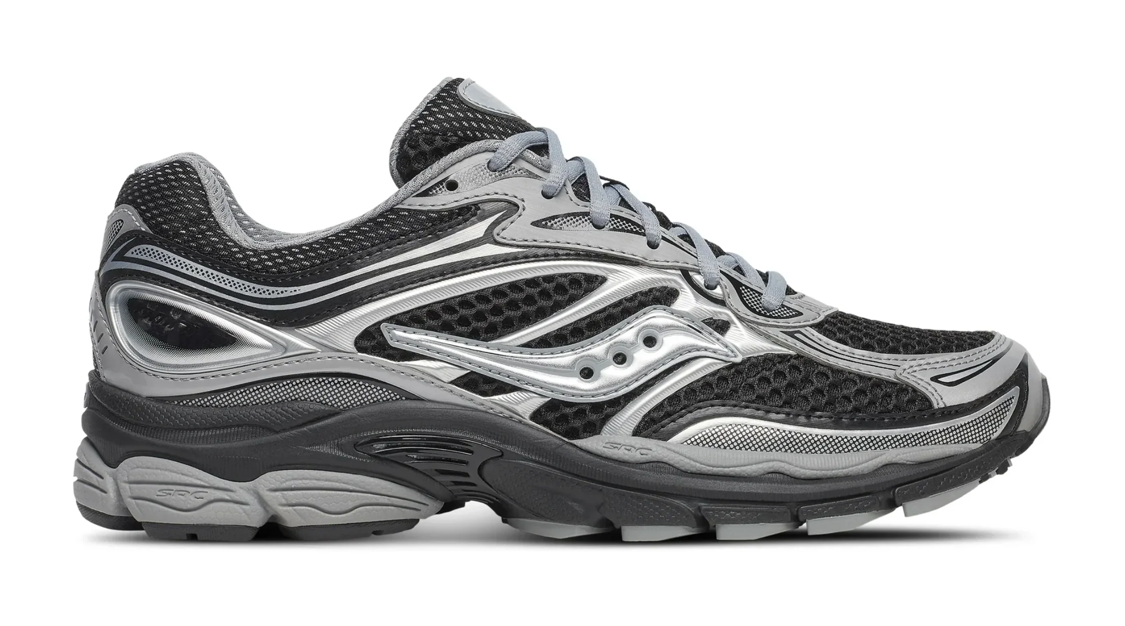 Saucony ProGrid Omni 9 Black Silver Grey Men's